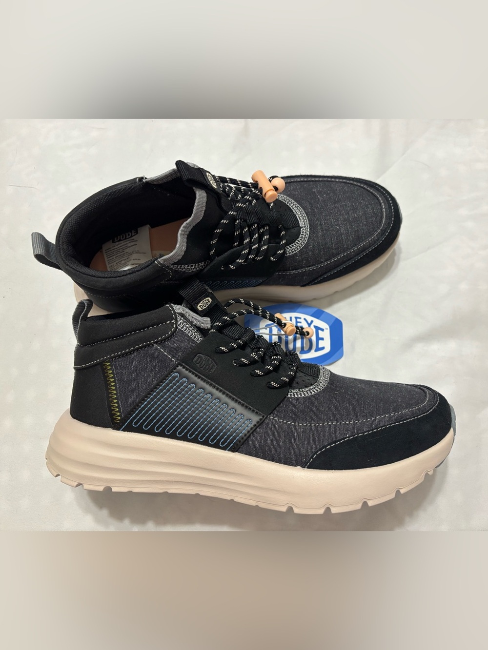 Hey Dude Women's Black and Gray Sirocco Ankle Booties